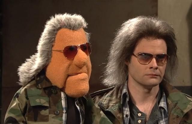 Bill Hader's best non-Stefon related sketch came in the first episode of the season, when he portrayed a Vietnam vet who overshares through his puppet.